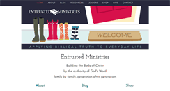 Desktop Screenshot of entrustedministries.com