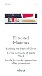 Mobile Screenshot of entrustedministries.com