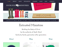 Tablet Screenshot of entrustedministries.com
